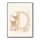 D For Deer Nursery Wall Art