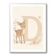 D For Deer Nursery Wall Art