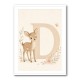 D For Deer Nursery Wall Art
