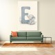 E For Elephant Nursery Wall Art