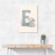 E For Elephant Nursery Wall Art
