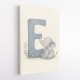 E For Elephant Nursery Wall Art