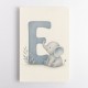 E For Elephant Nursery Wall Art