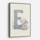E For Elephant Nursery Wall Art