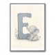 E For Elephant Nursery Wall Art