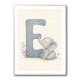 E For Elephant Nursery Wall Art