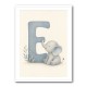 E For Elephant Nursery Wall Art