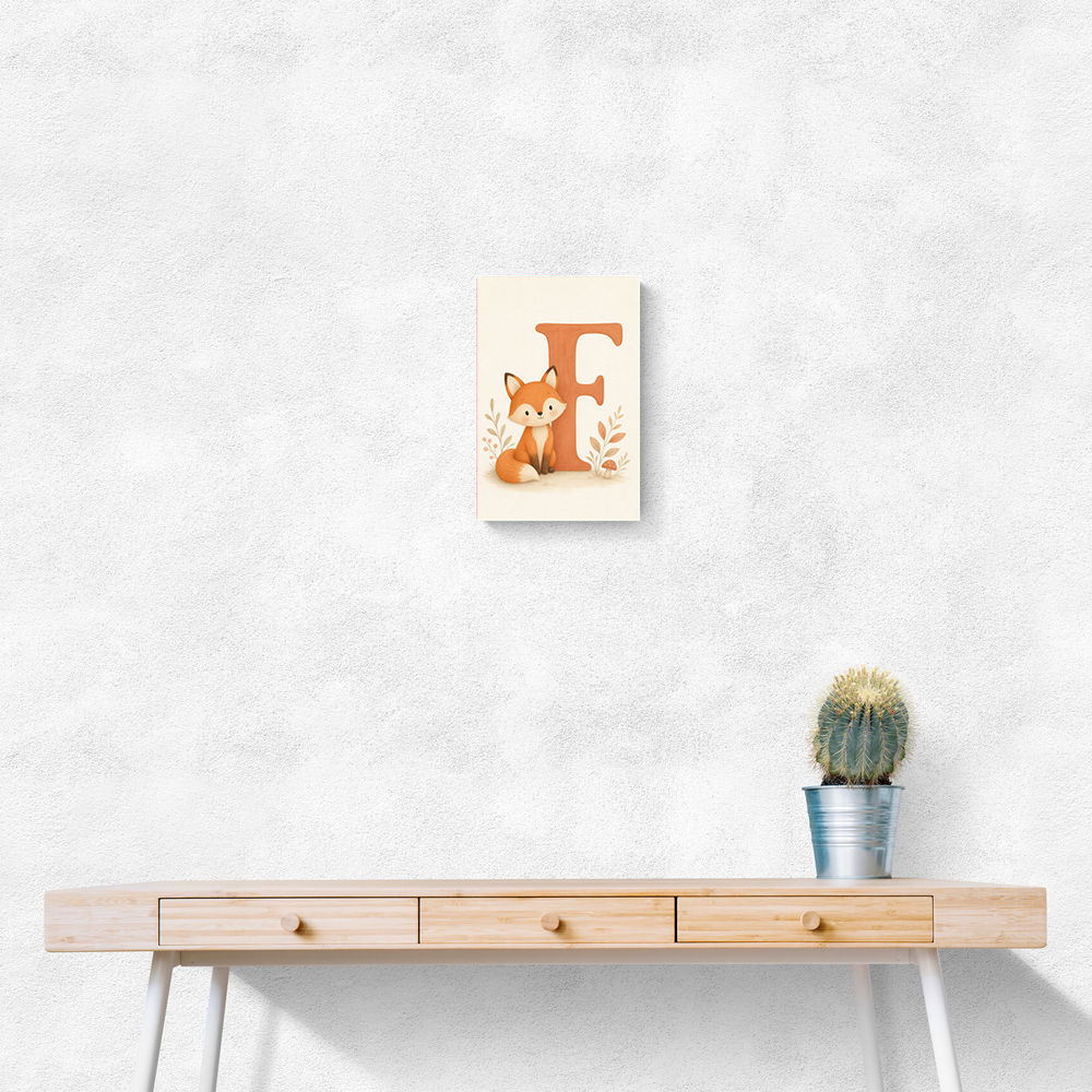 F For Fox Nursery Wall Art