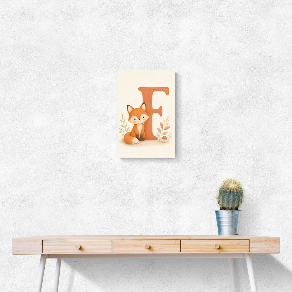 F For Fox Nursery Wall Art