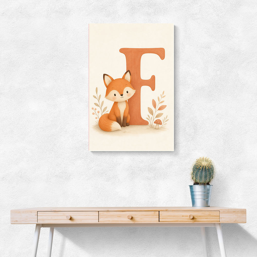 F For Fox Nursery Wall Art