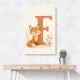 F For Fox Nursery Wall Art