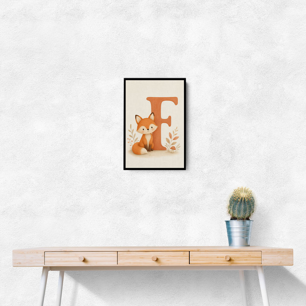F For Fox Nursery Wall Art