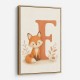 F For Fox Nursery Wall Art