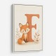 F For Fox Nursery Wall Art