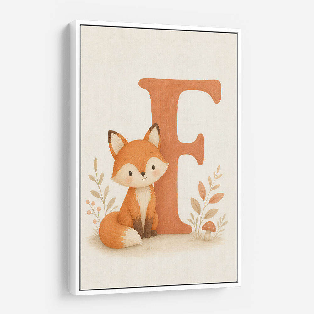 F For Fox Nursery Wall Art