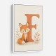 F For Fox Nursery Wall Art