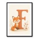 F For Fox Nursery Wall Art