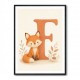 F For Fox Nursery Wall Art