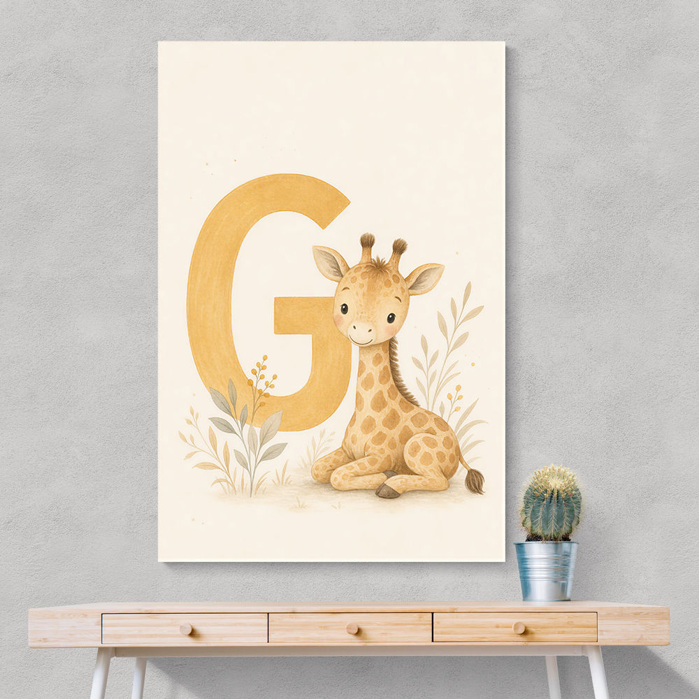 G For Giraffe Wall Art