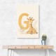 G For Giraffe Wall Art