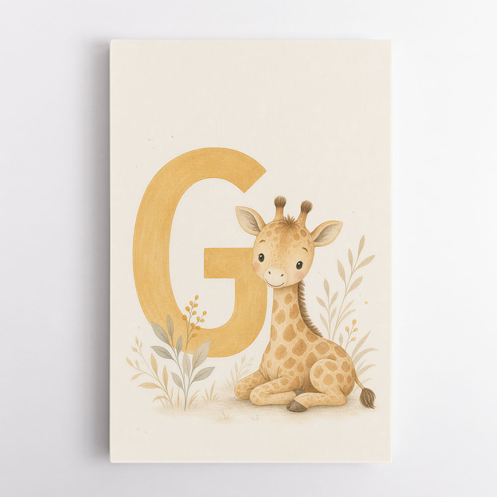 G For Giraffe Wall Art