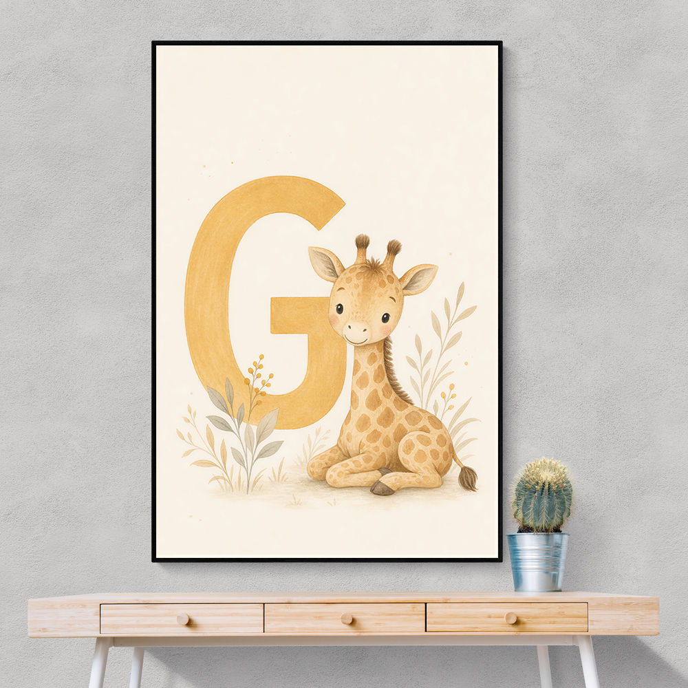 G For Giraffe Wall Art