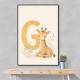 G For Giraffe Wall Art