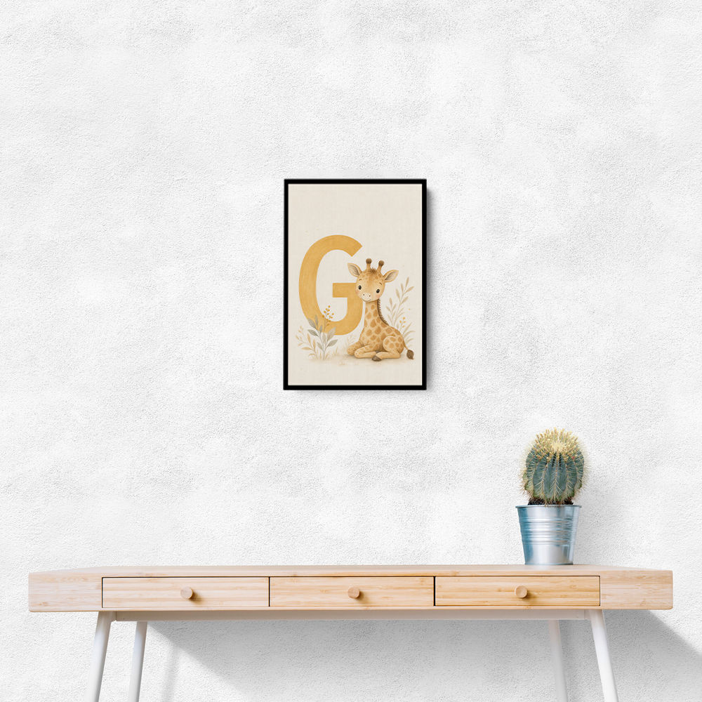G For Giraffe Wall Art