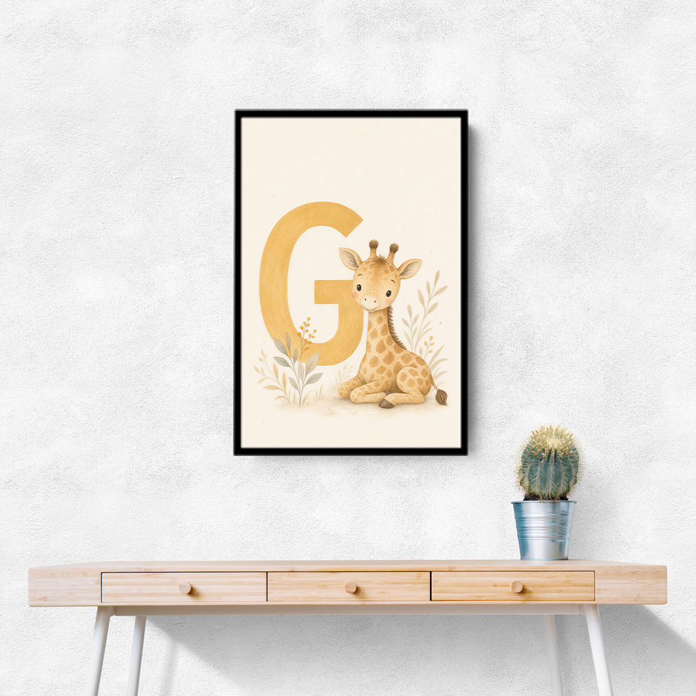 G For Giraffe Wall Art