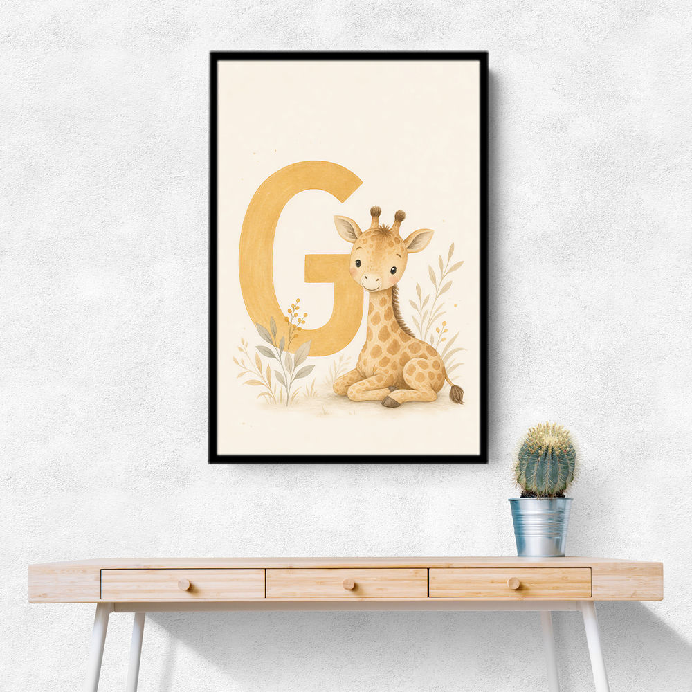 G For Giraffe Wall Art
