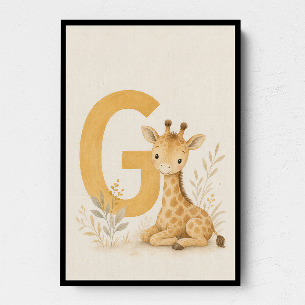 G For Giraffe Wall Art