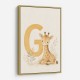 G For Giraffe Wall Art