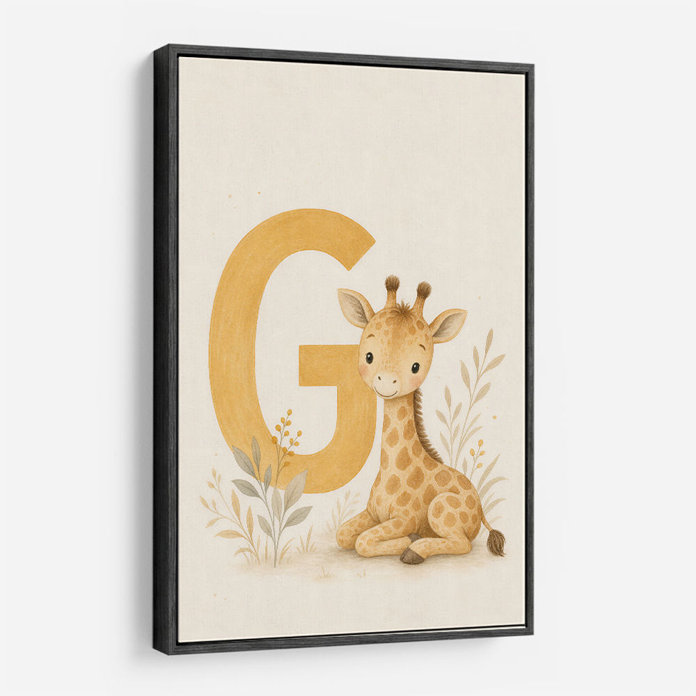 G For Giraffe Wall Art