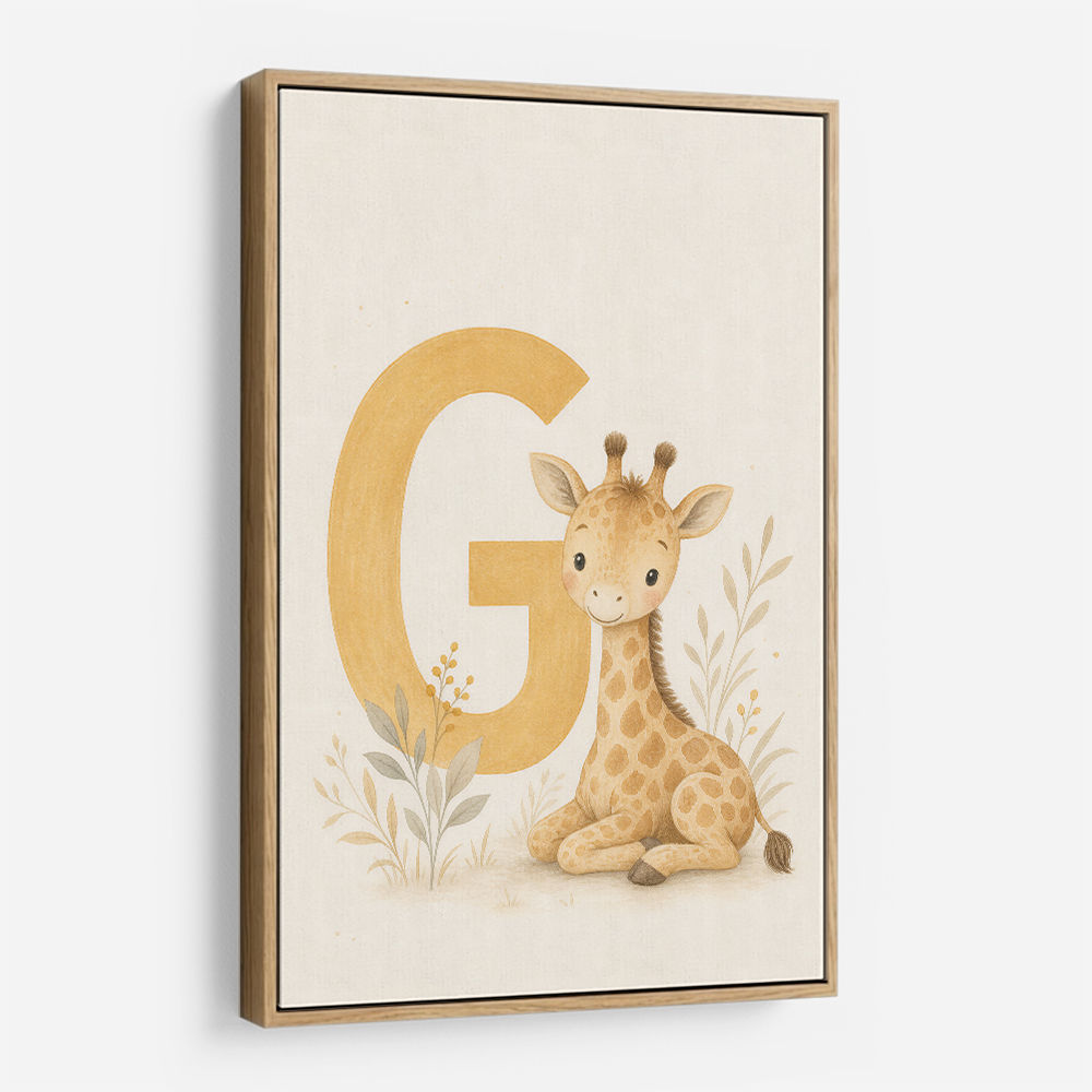 G For Giraffe Wall Art