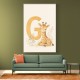 G For Giraffe Wall Art