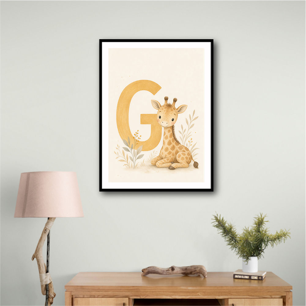 G For Giraffe Wall Art