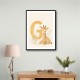 G For Giraffe Wall Art