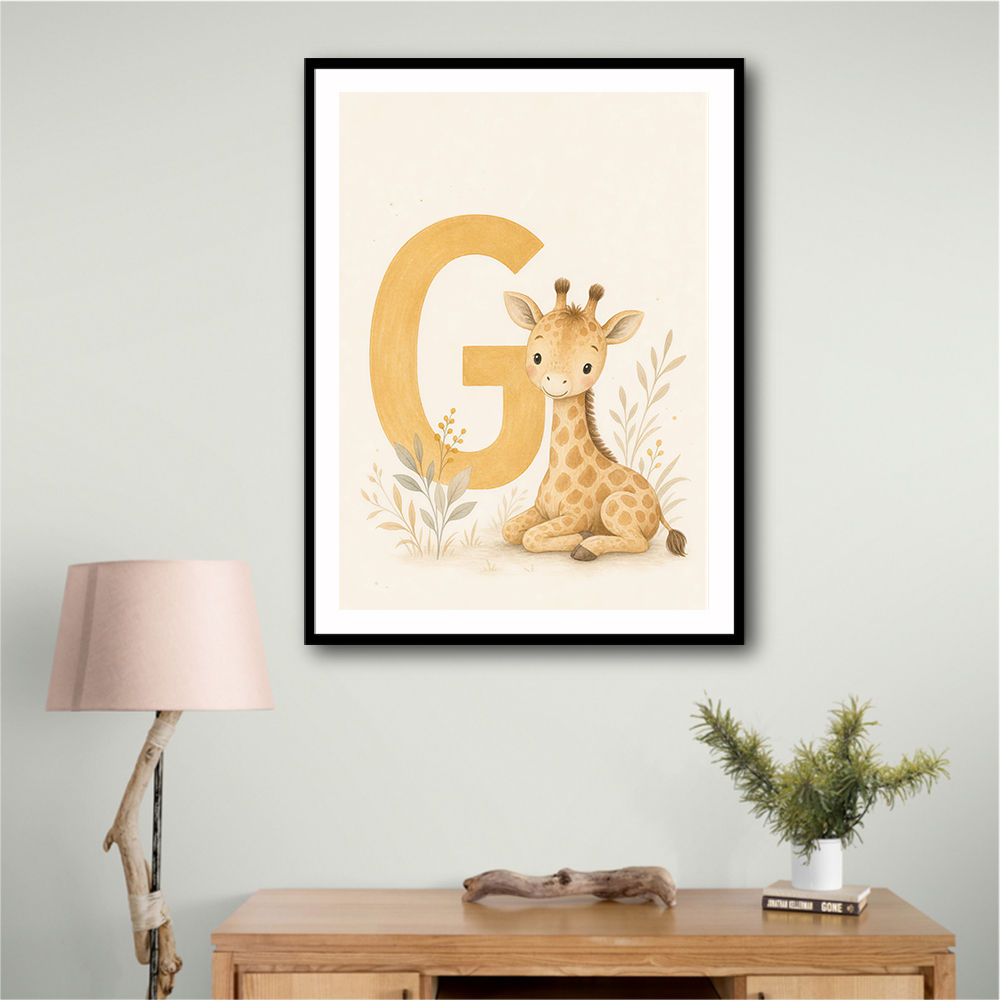 G For Giraffe Wall Art