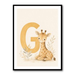 G For Giraffe Wall Art