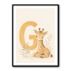G For Giraffe Wall Art