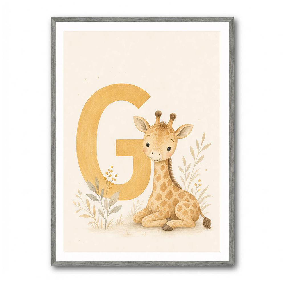G For Giraffe Wall Art