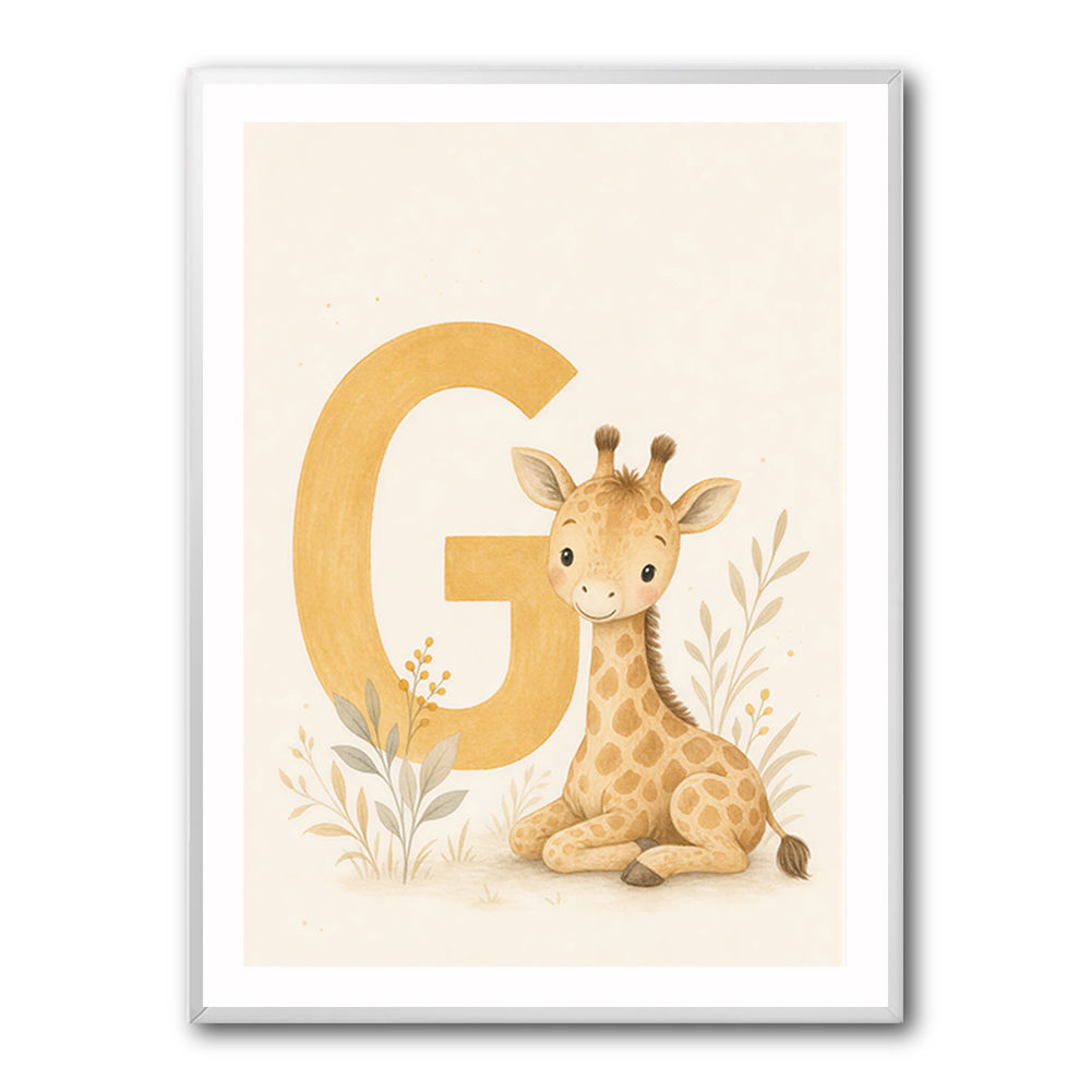 G For Giraffe Wall Art