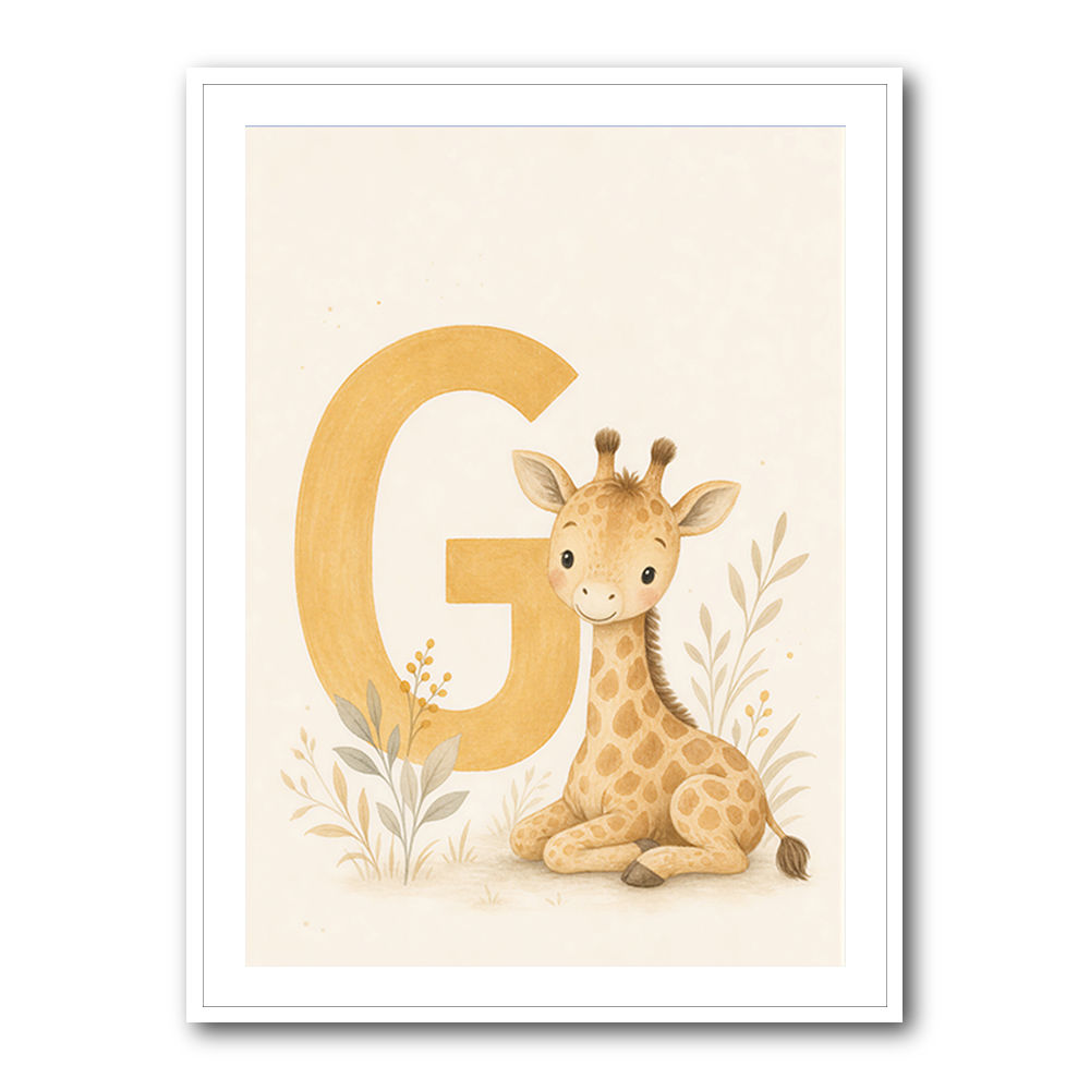 G For Giraffe Wall Art