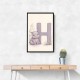 H For Hippo Watercolor Wall Art