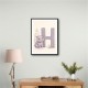 H For Hippo Watercolor Wall Art