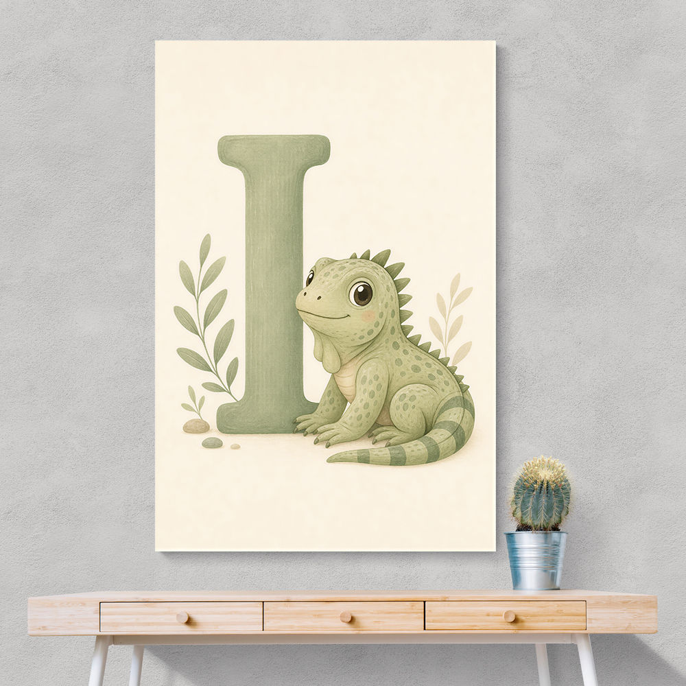 I For Iguana Nursery Wall Art