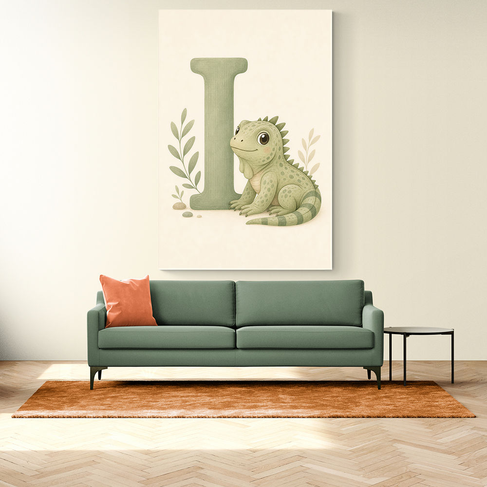 I For Iguana Nursery Wall Art