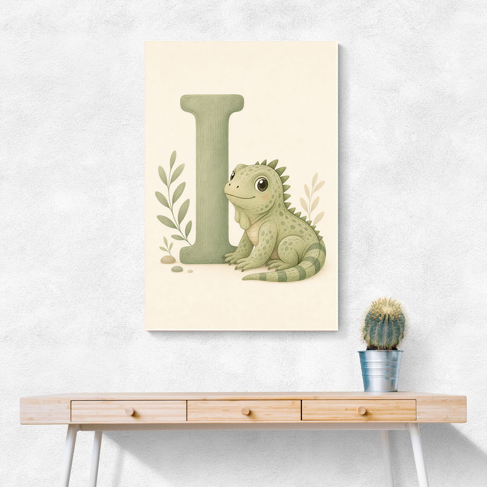 I For Iguana Nursery Wall Art