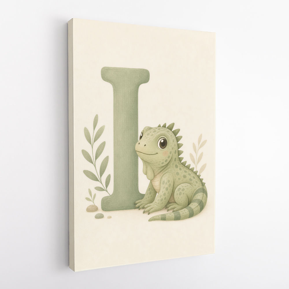 I For Iguana Nursery Wall Art