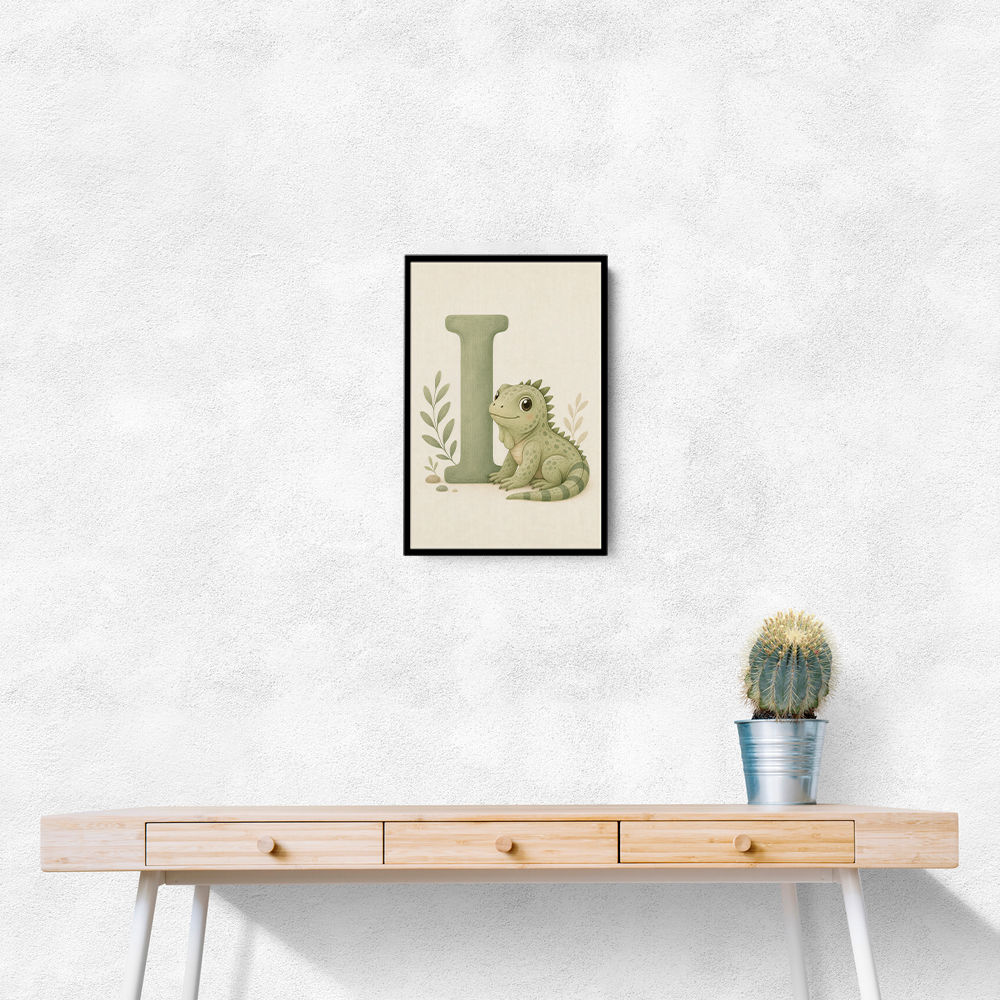I For Iguana Nursery Wall Art
